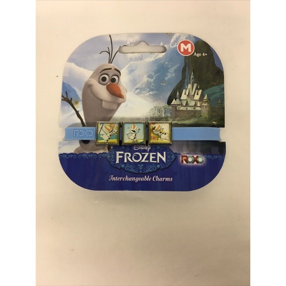 Disney Frozen Interchangeable Bracelet Charms Roxo Medium 2-Pk Olaf. Elsa Anna - Picture 5 of 8